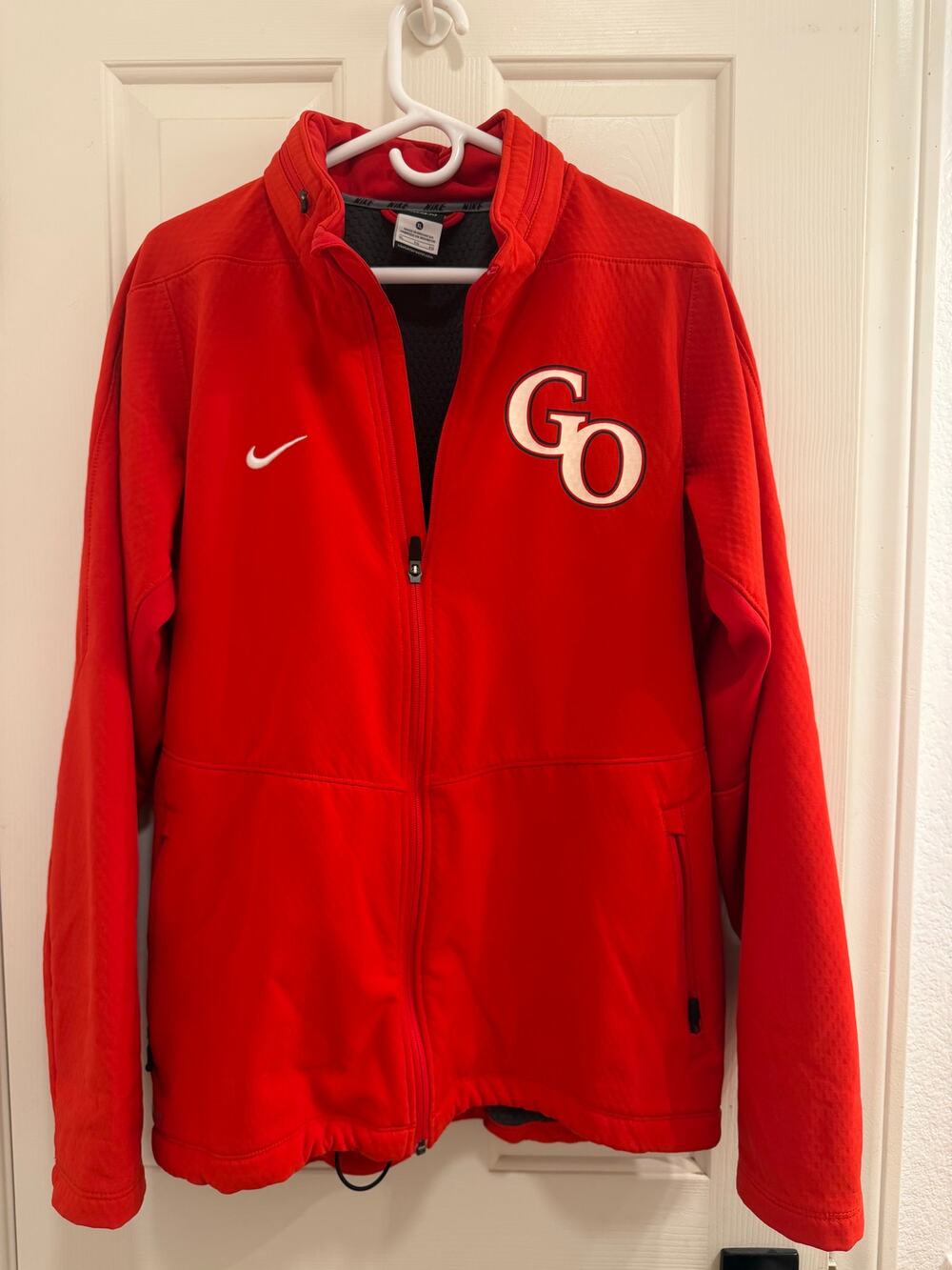Nike Therma-Fit Men's XL red Quarter Zip Pullover GO Logo